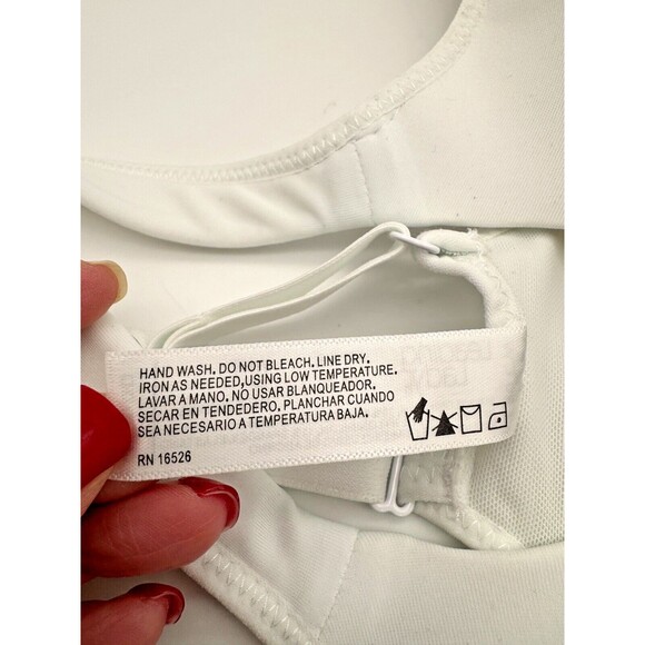 Leading Lady 5415 The Brigitte White Racerback Front Close Underwire Bra 42DDD - Picture 9 of 9